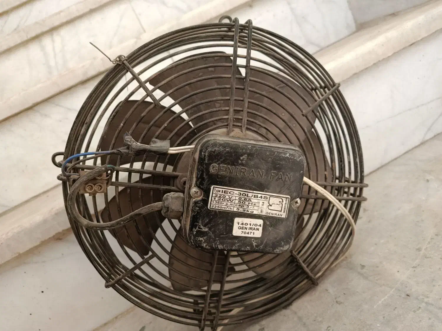 فن برای زیرزمین،کارگاه،مغازه|پنکه و تصفیه‌کنندهٔ هوا|مشهد, حجاب (شهرک غرب)|دیوار