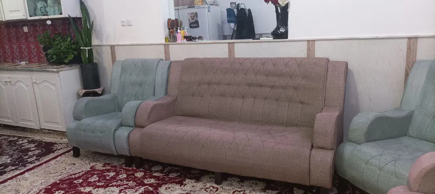 مبل هفت نفره|مبلمان خانگی و میز عسلی|قم, شاه سید علی|دیوار