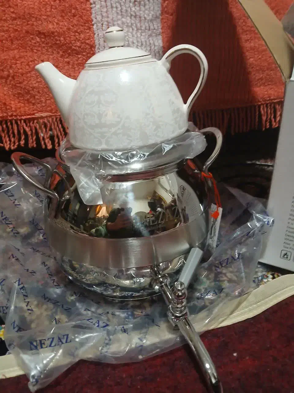 کتری قوری استیل آکبند|قوری، کتری، قهوهساز دستی|شهرکرد, |دیوار