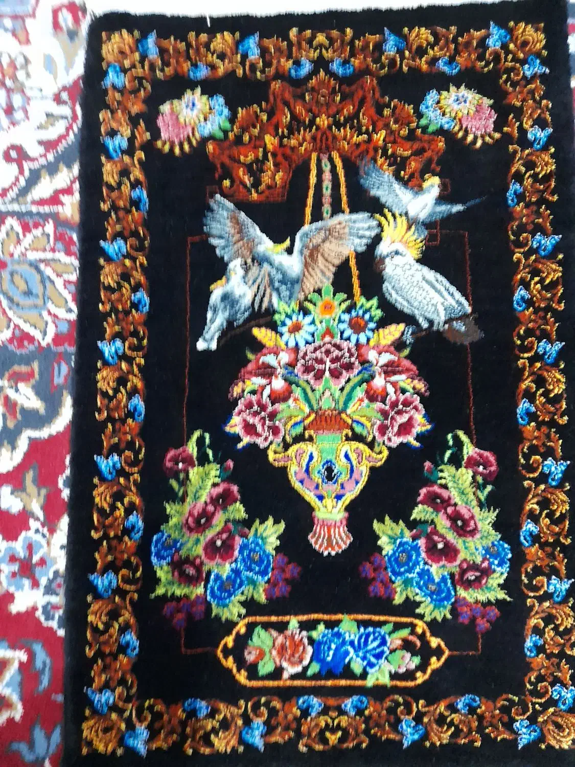 تابلوفرش دستبافت تمام ابریشم|تابلو فرش|قم, زند آباد|دیوار