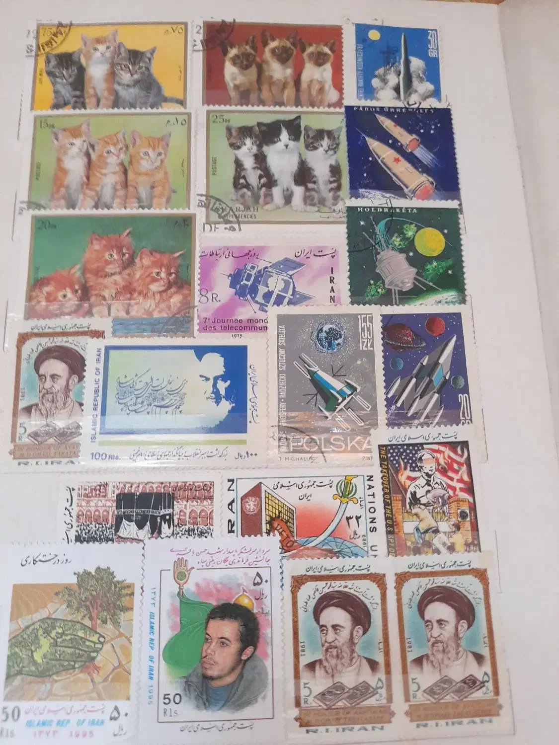 ۲۷۴ تمبر قدیمی تاریخی صحیح وسالم|کلکسیون سکه، تمبر، اسکناس|کومله, |دیوار