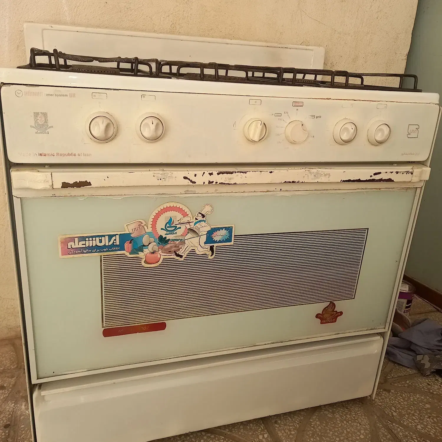 گاز ۵ شعله طرح فر|اجاق گاز و لوازم برقی پخت‌وپز|دلیجان, |دیوار