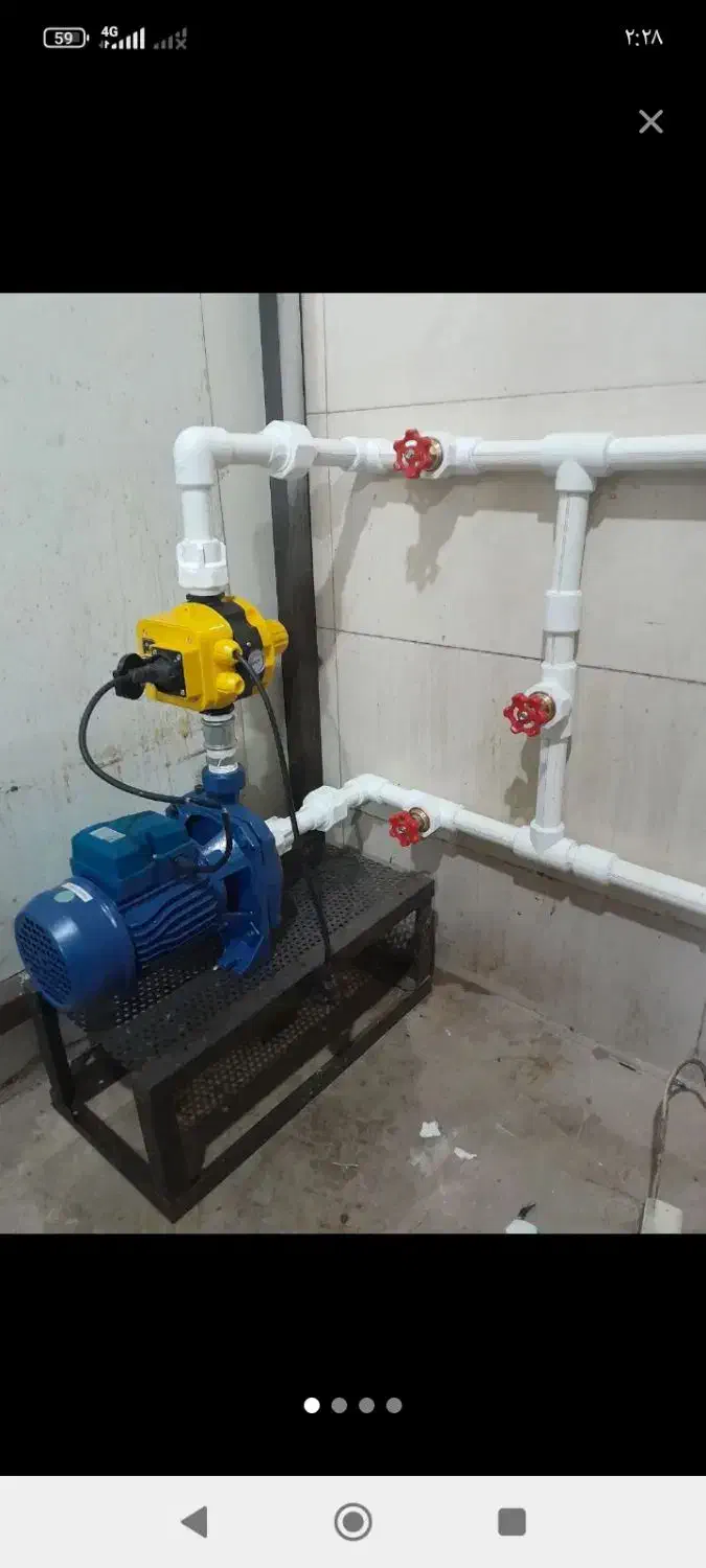 نصب پمپ آب و براکت تلویزیون|خدمات پیشه و مهارت|اندیمشک, |دیوار