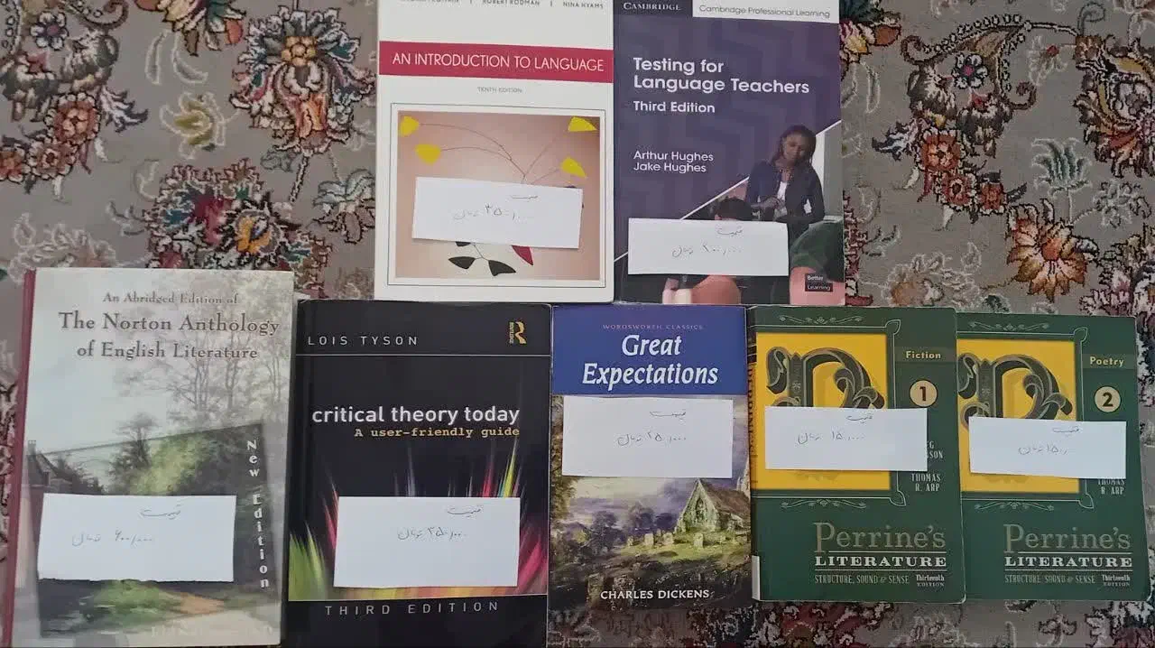 کتاب های رشته ادبیات و آموزش زبان انگلیسی|کتاب و مجله ادبی|شاهرود, |دیوار