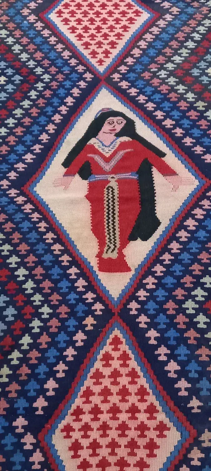 گلیم فرش سالم عتیقه|گلیم، جاجیم، گبه|تهران, شهران شمالی|دیوار