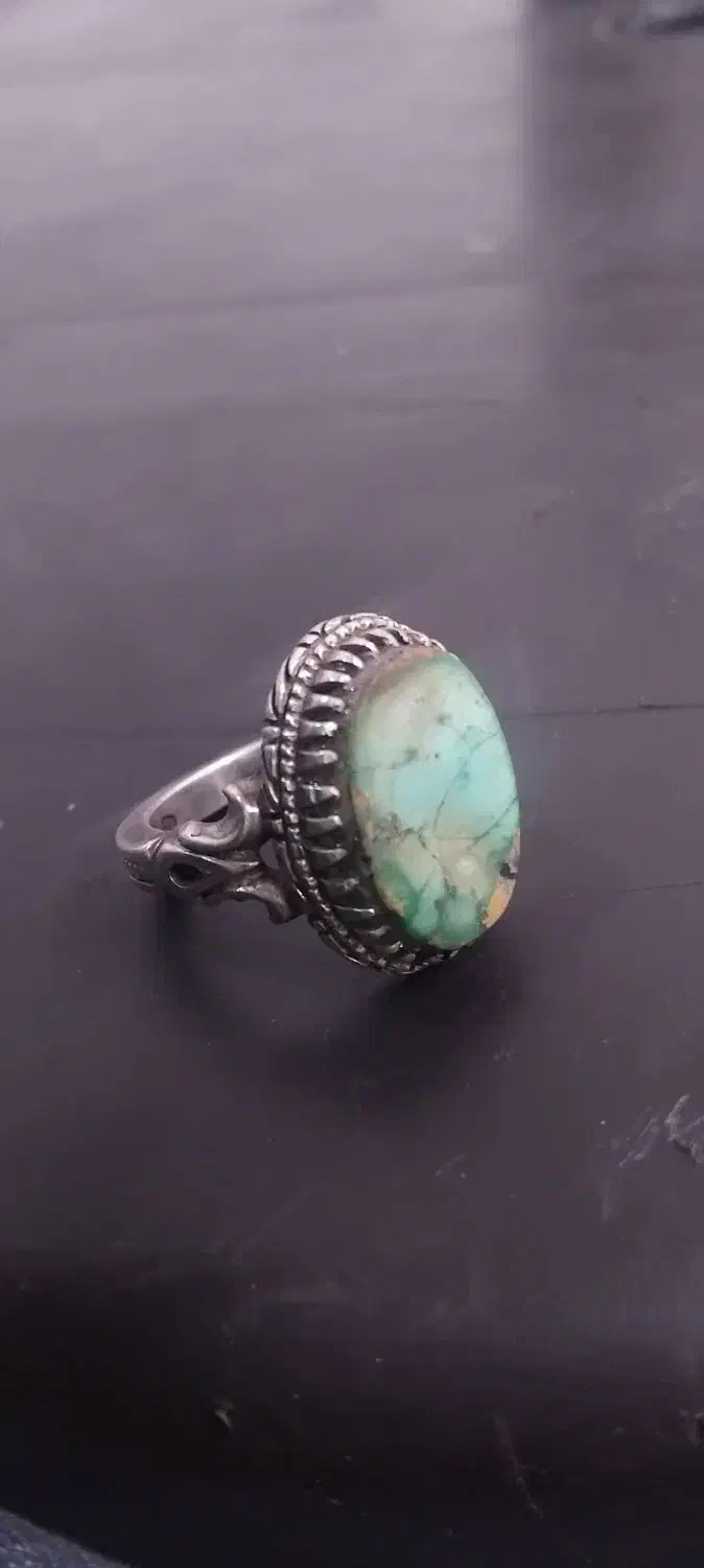 انگشتر فیروزه نیشابور دو مهره نقره|جواهرات|تهران, آسمان|دیوار