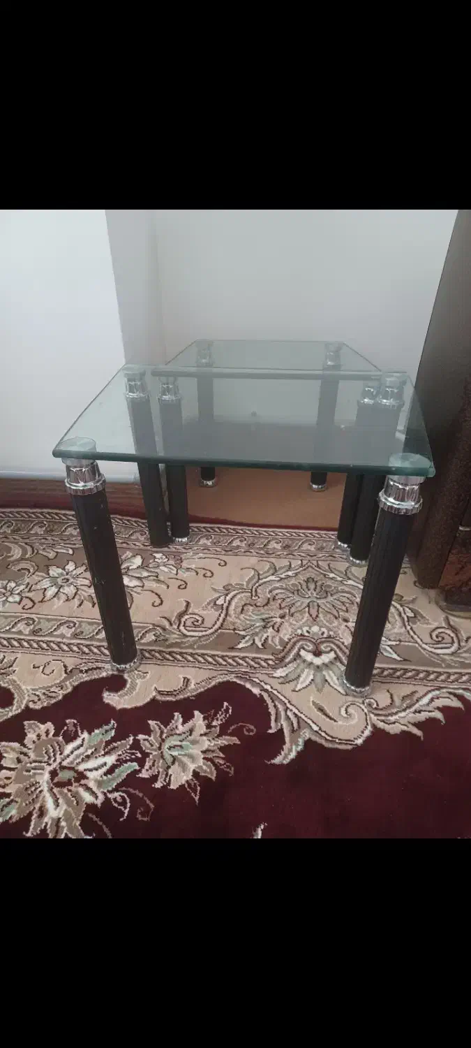 میز جلومبلی وسه عدد کناره شیشه ۶میل|مبلمان خانگی و میز عسلی|قیدار, |دیوار