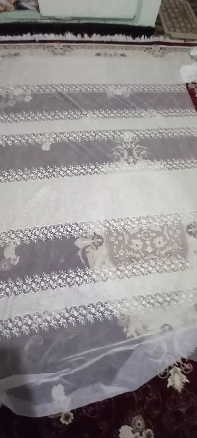 پرده حریر خامه دوزی|پرده، رانر، رومیزی|اندیمشک, |دیوار