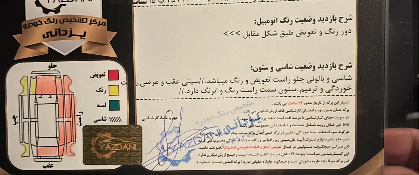 ساندرو اتومات ۹۷ رنگ دارد|خودرو سواری و وانت|اندیشه, شهرک مریم|دیوار