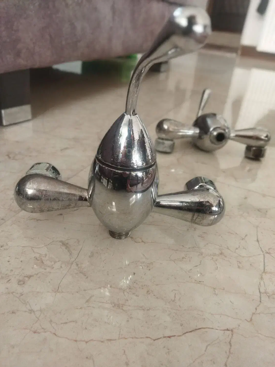 شیر آلات سرویس بهداشتی و فرنگی  دو عدد موجود|لوازم سرویس بهداشتی|قائم‌شهر, |دیوار