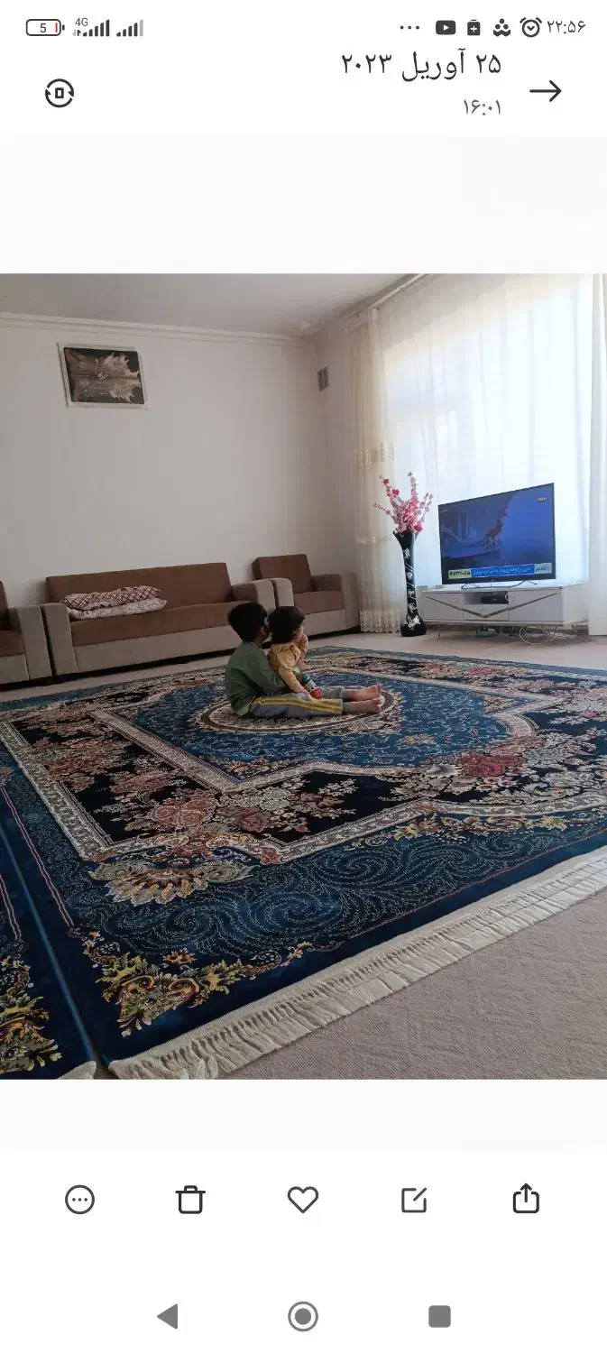 فروش فرش 700شانه اصل همراه با مبل|فرش|مهاباد (آذربایجان غربی), |دیوار