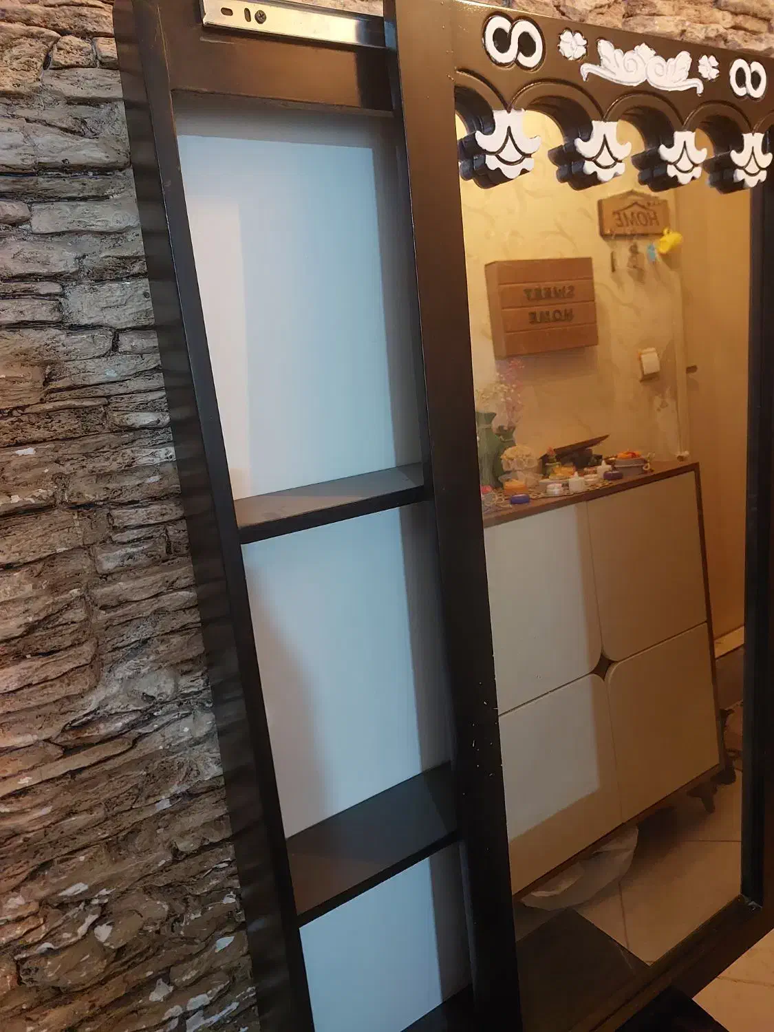 میزوآیینه ریلی باکشو|تخت و سرویس خواب|ری, فیروزآبادی|دیوار