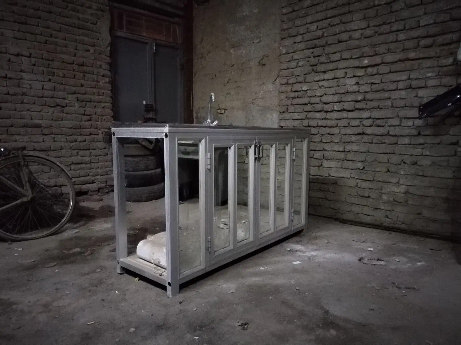 سینک ظرفشویی با میز آلومینیومی|آب‌چکان و نظم‌دهنده ظروف|آذرشهر, |دیوار