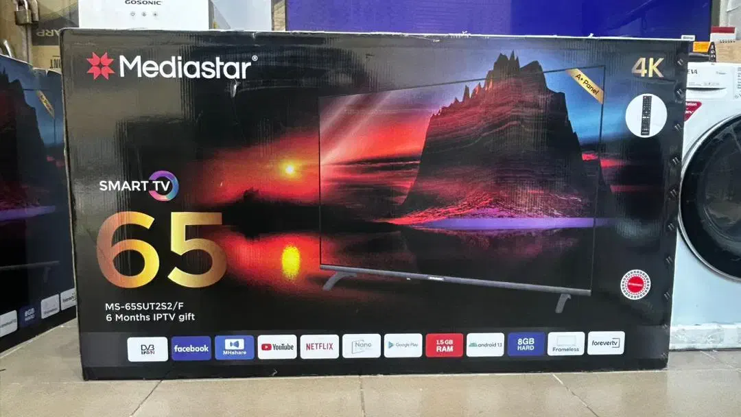 تلویزیون مدیا استار 65 اینچ 4k اسمارت 2025|تلویزیون و پروژکتور|مشهد, کوی المهدی|دیوار