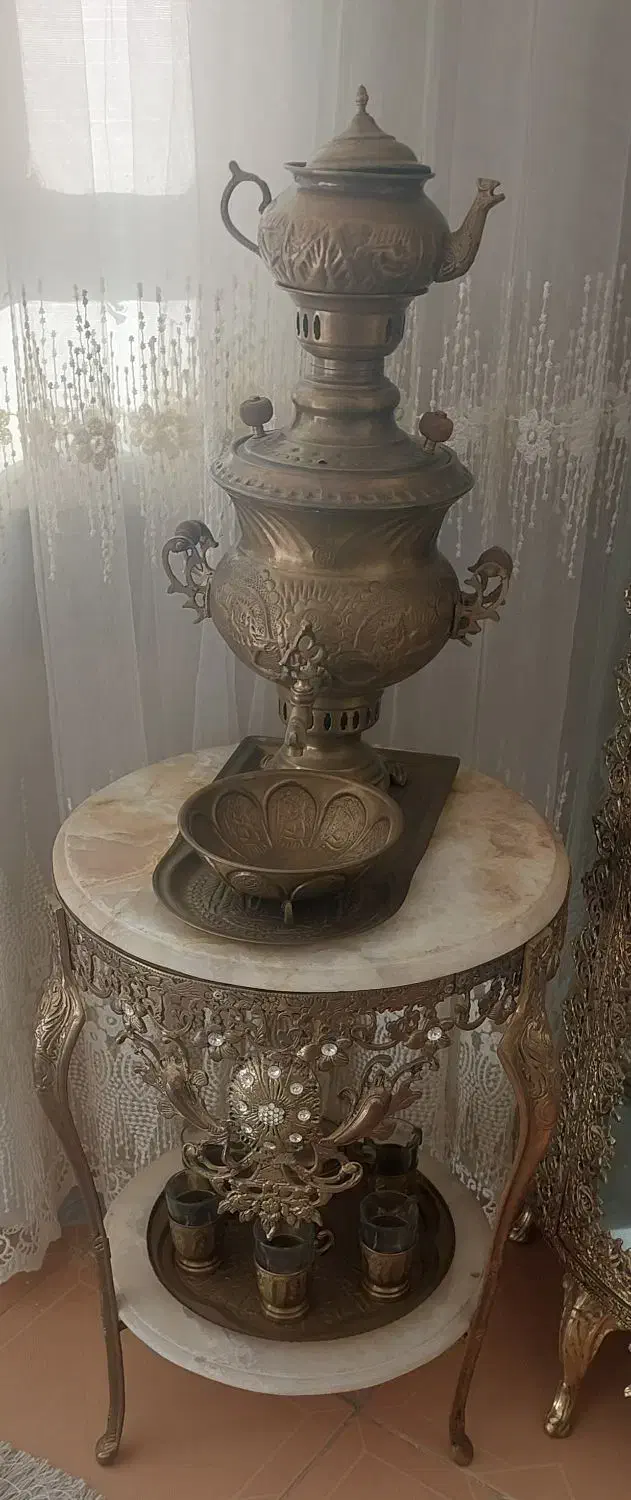 ۵تیکه وسایل برنز ست هم|حراج|خرم‌آباد, |دیوار