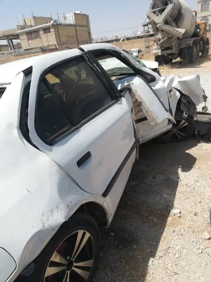 سمند EF7 تصادفی 92|خودرو سواری و وانت|شیراز, زند|دیوار