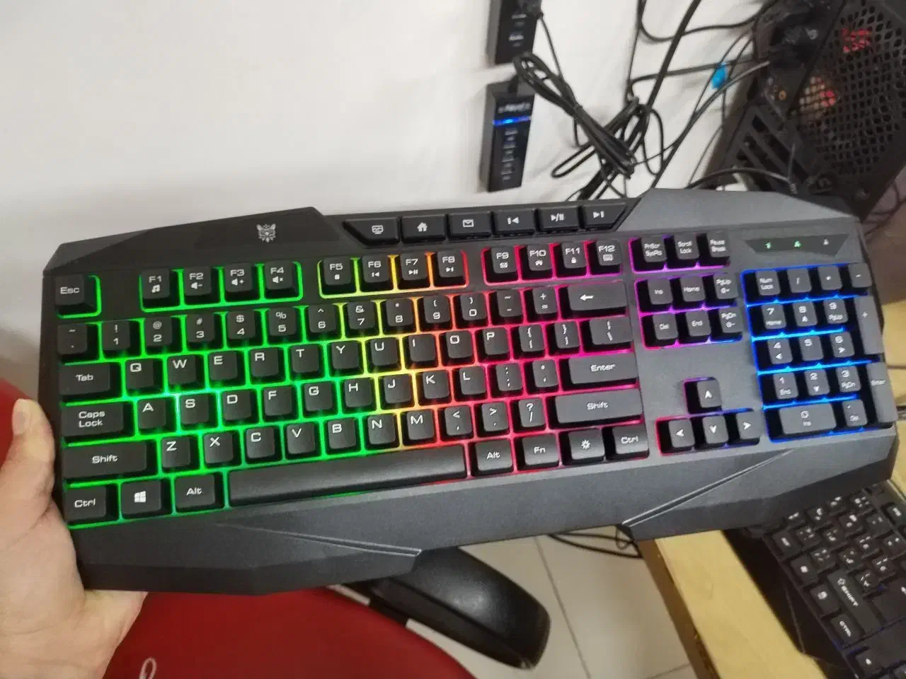 ست گیمینگ اونیکوما نورپردازی صفحه کلید RGB|قطعات و لوازم جانبی رایانه|شیروان (خراسان), |دیوار