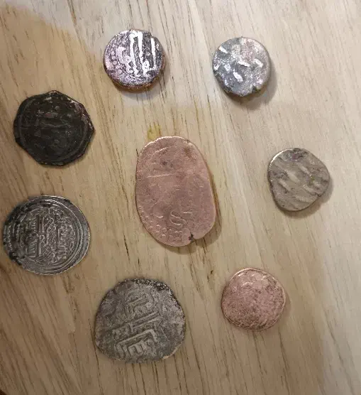 تعدادی سکه قدیمی|کلکسیون سکه، تمبر، اسکناس|ری, سرتخت|دیوار