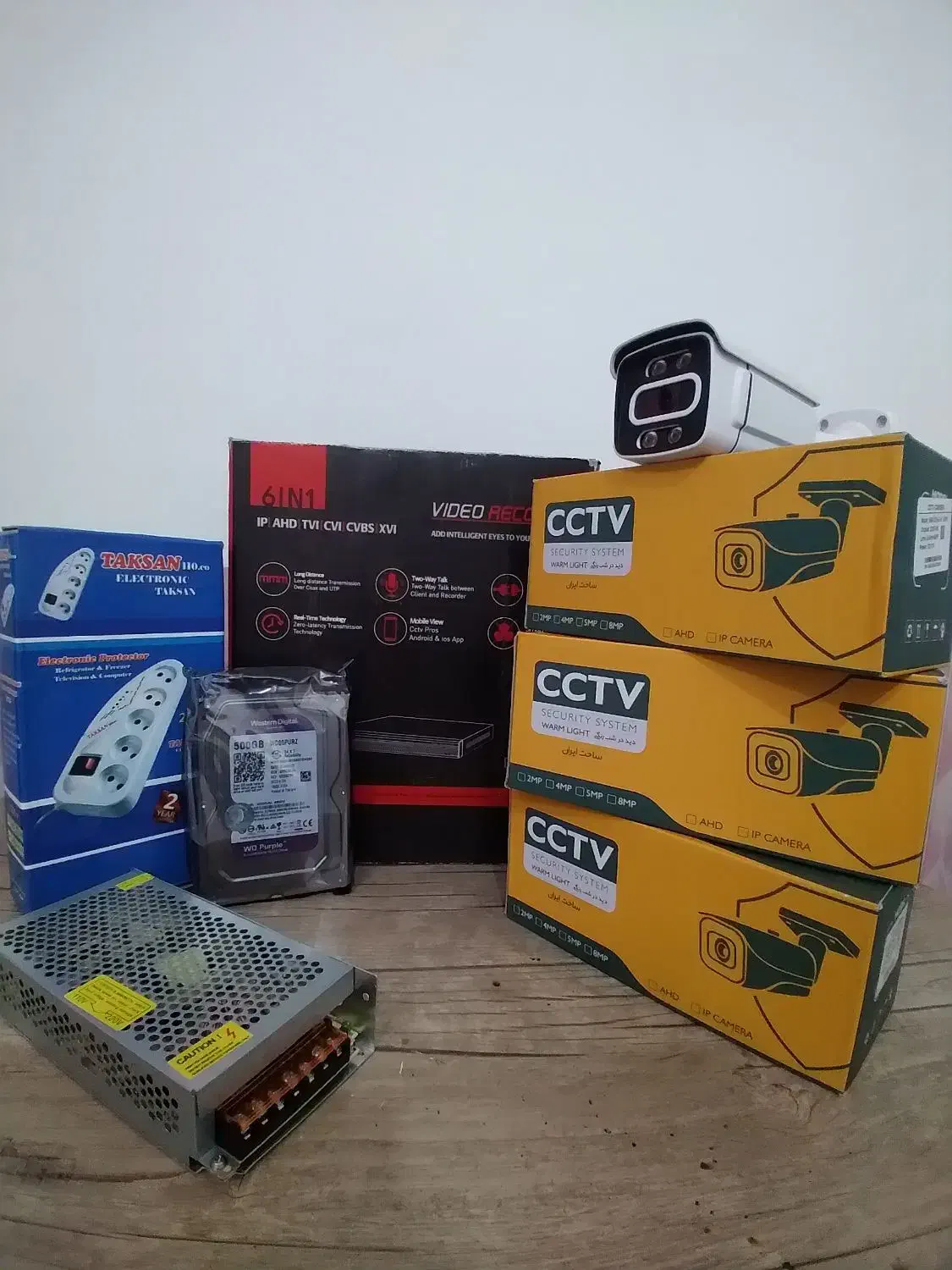 پک دوربین ۴ عددی دیددرشب رنگی|دوربین مداربسته|آمل, |دیوار