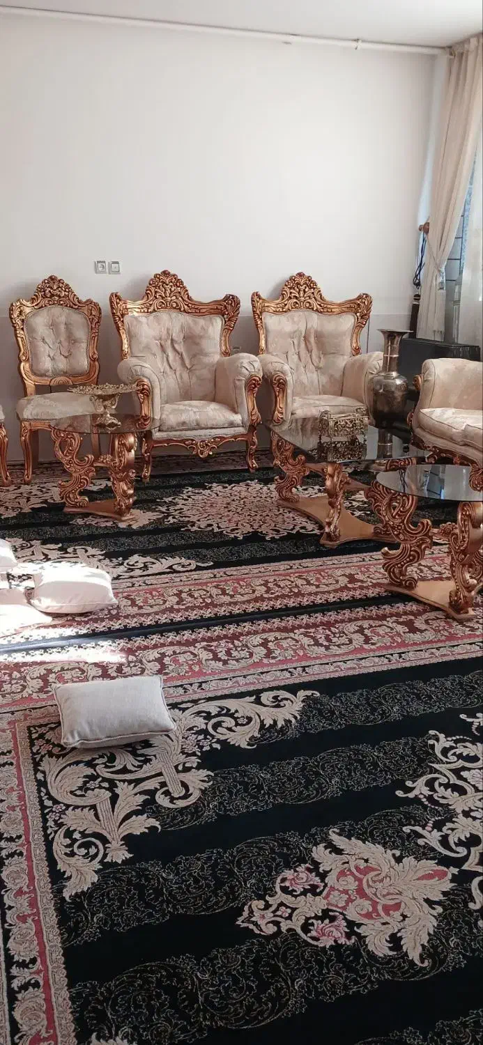 مبلمان سلطنتی ۹نفره|مبلمان خانگی و میز عسلی|شهرکرد, |دیوار