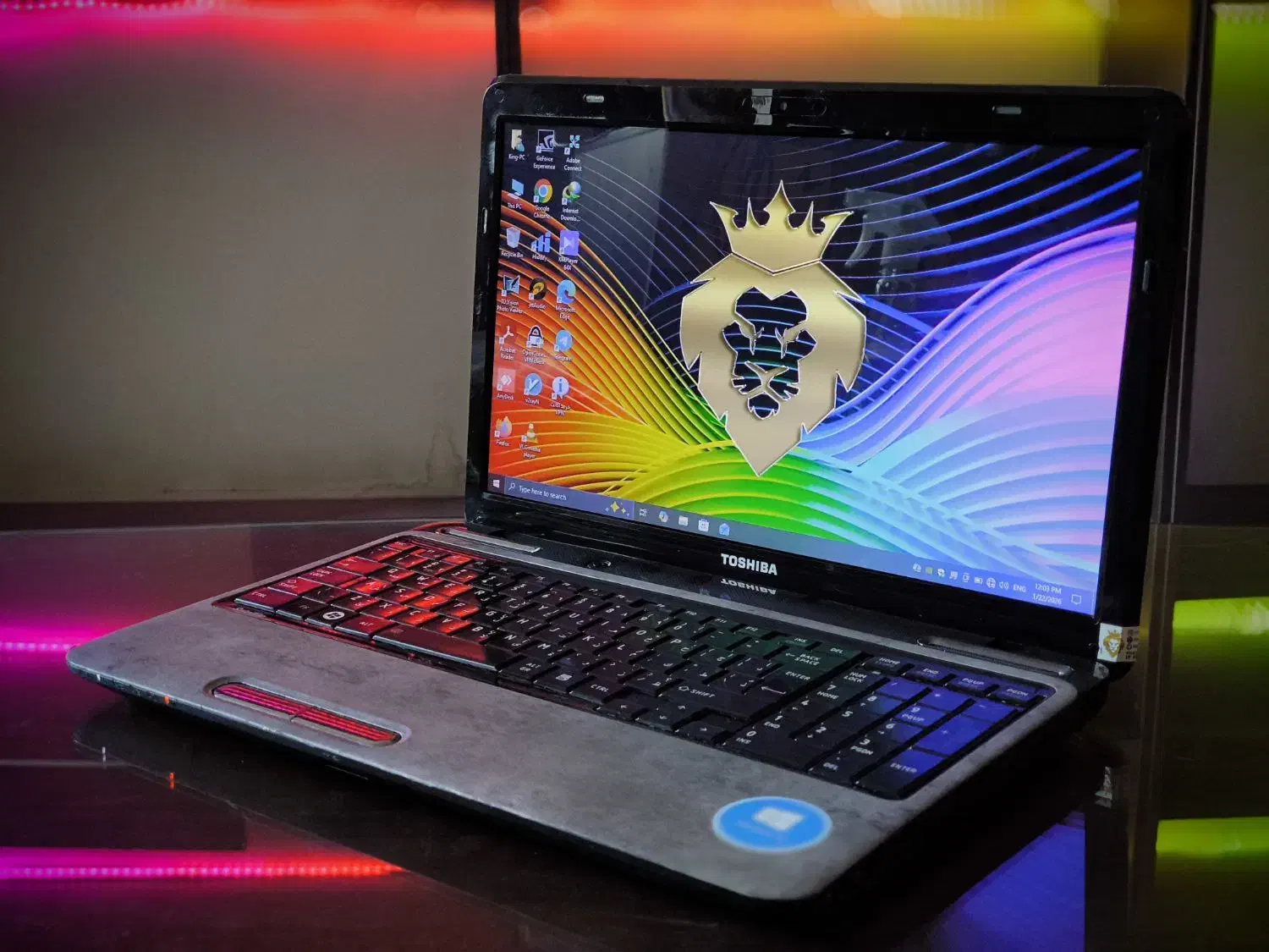 لپتاپ خانگی توشیبا گرافیک دار فول کیبورد باطری نو|رایانه همراه|تهران, بلوار کشاورز|دیوار