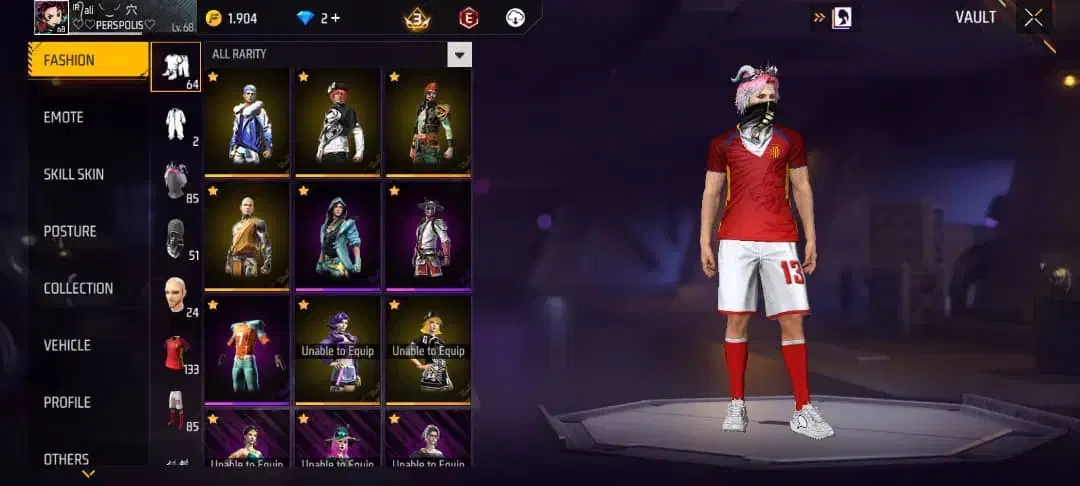 بازی فری فایر|کنسول، بازی ویدئویی و آنلاین|شیراز, زرهی|دیوار