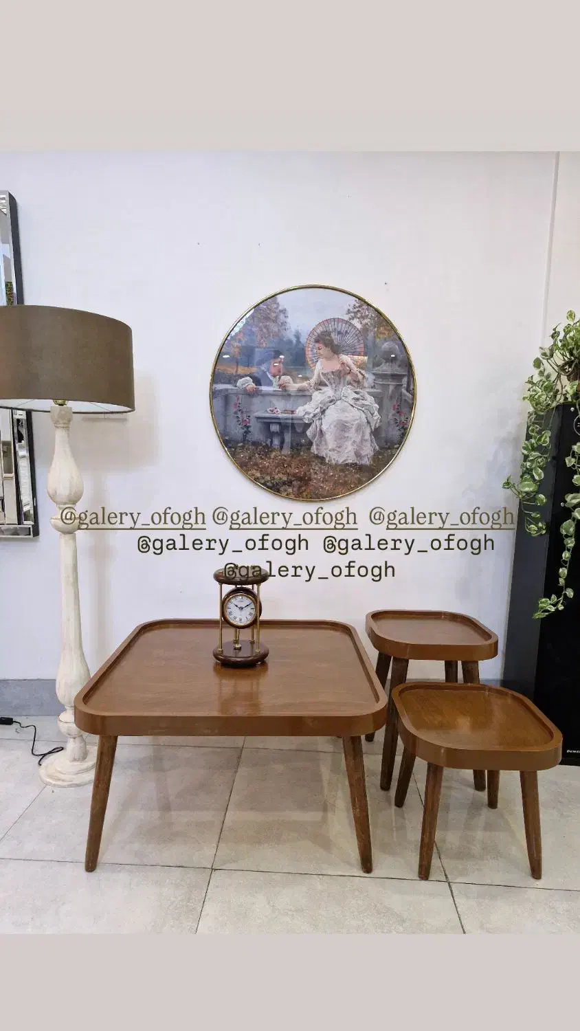 میز جلو مبلی چوبی دلسا طرح مربع|مبلمان خانگی و میز عسلی|رشت, استقامت ۱|دیوار