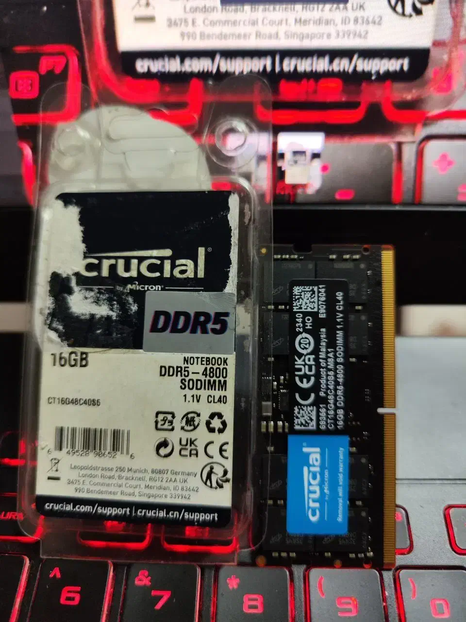 رم لپتاپی 4800 ddr5|قطعات و لوازم جانبی رایانه|تهران, شهرک شریفی|دیوار