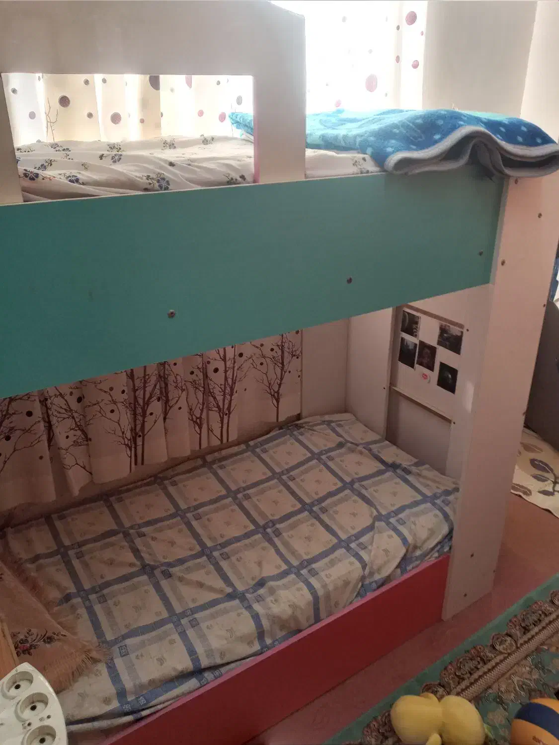 تخت دوطبقه با تشک|تخت و سرویس خواب|رشت, سیا اسطلخ|دیوار