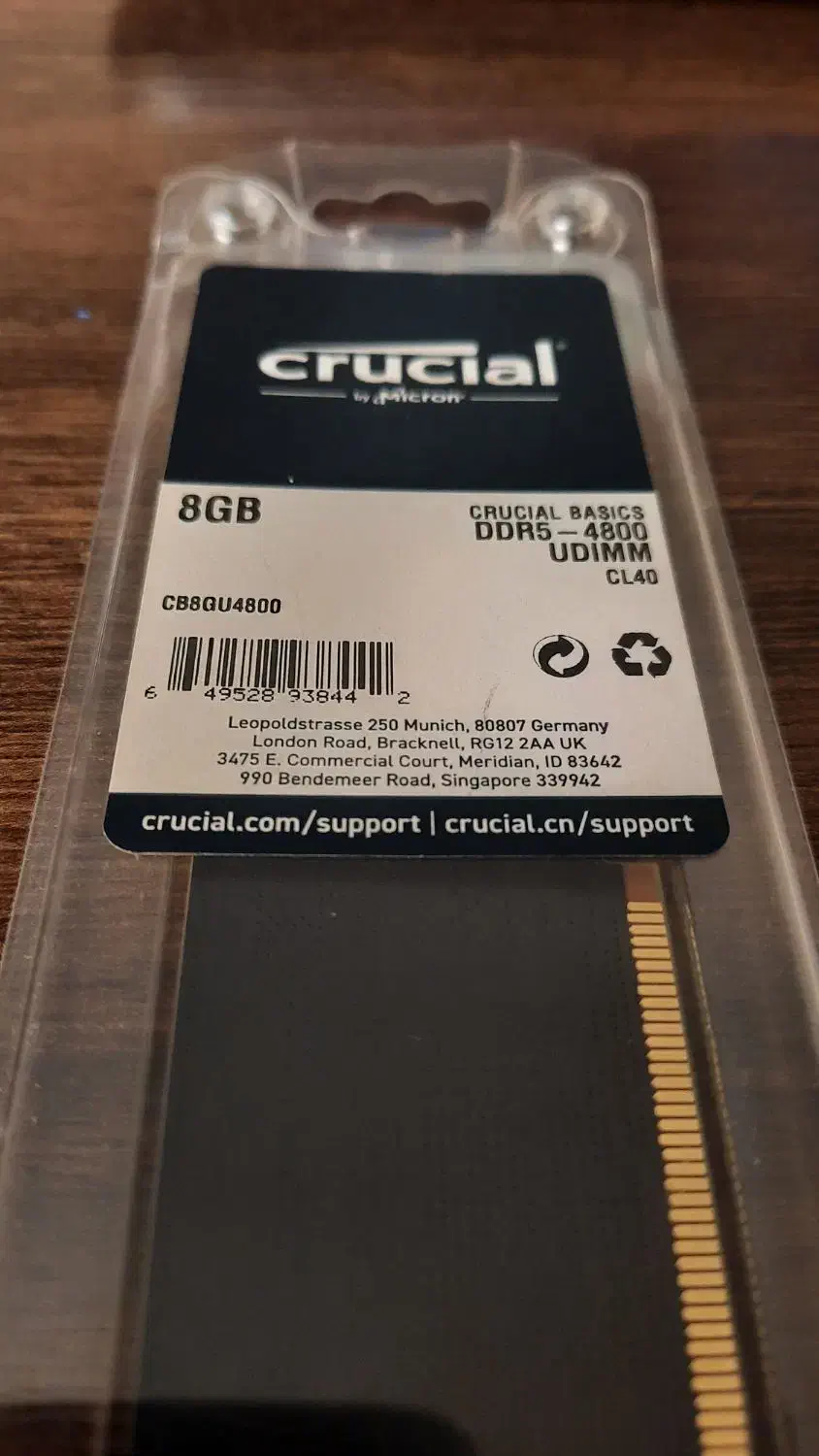 رم کامپیوتر ۸ گیگابایت برند کروشیال ۴۸۰۰ مگاهرتز|قطعات و لوازم جانبی رایانه|تهران, بهارستان|دیوار