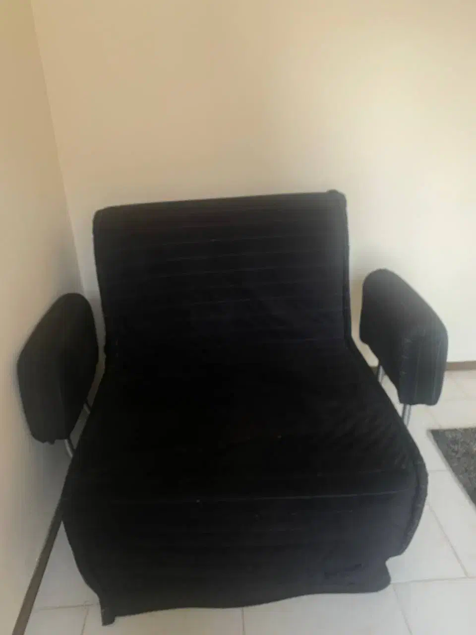 مبل تخت خواب شو مشکی یک نفره|تخت و سرویس خواب|پردیس, فاز ۱۱|دیوار