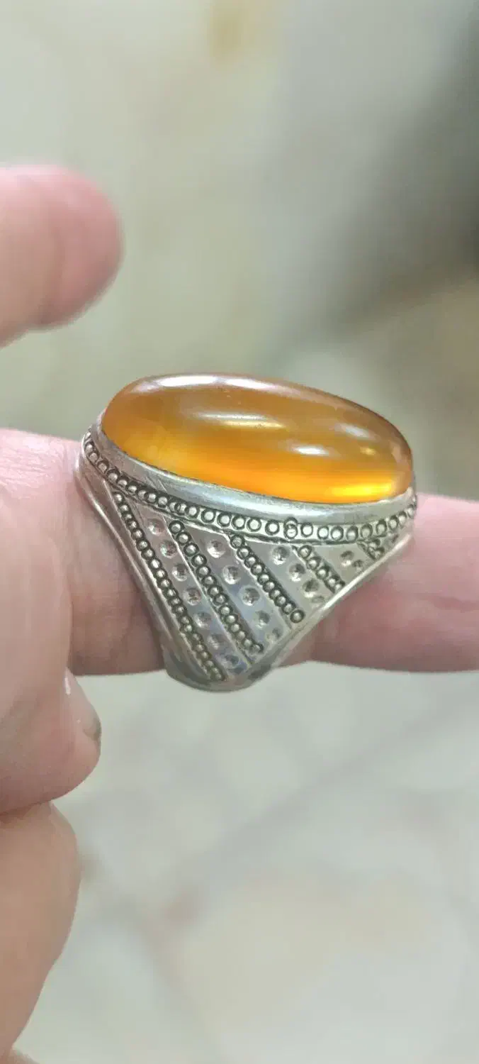 انگشتر عقیق زرد|جواهرات|بندر ماهشهر, |دیوار