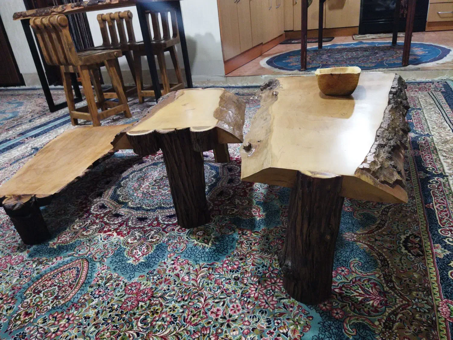 میز جلو مبلی تمام چوب|مبلمان خانگی و میز عسلی|بجنورد, |دیوار