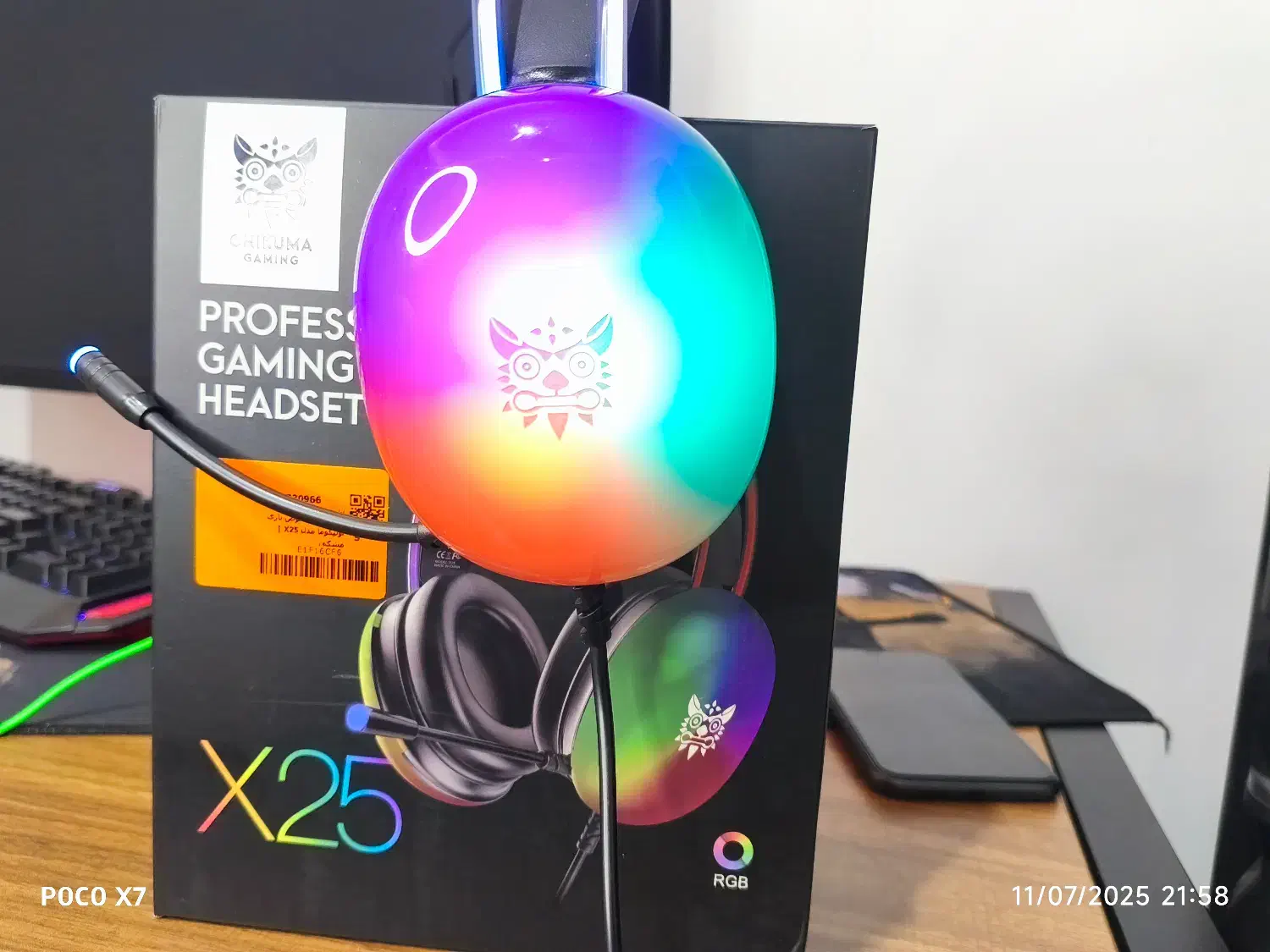 هدست گیمینگ x25 مدل onikuma|قطعات و لوازم جانبی رایانه|قم, نوقطار|دیوار