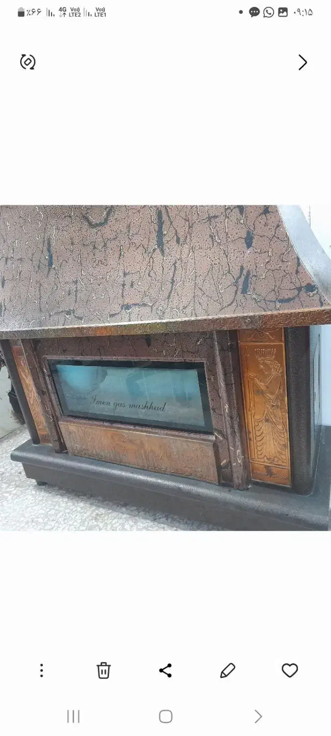 بخاری شومینه بزرگ|بخاری، هیتر، شومینه|ارومیه, |دیوار