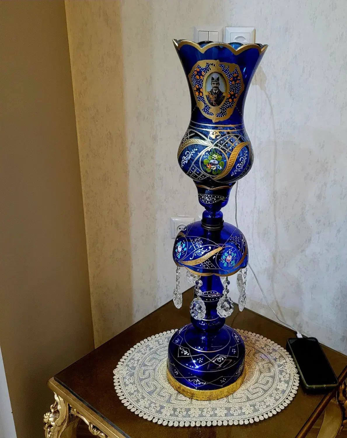 یک جفت شمعدان شاه عباسی|کلکسیون اشیاء عتیقه|باقرشهر, |دیوار