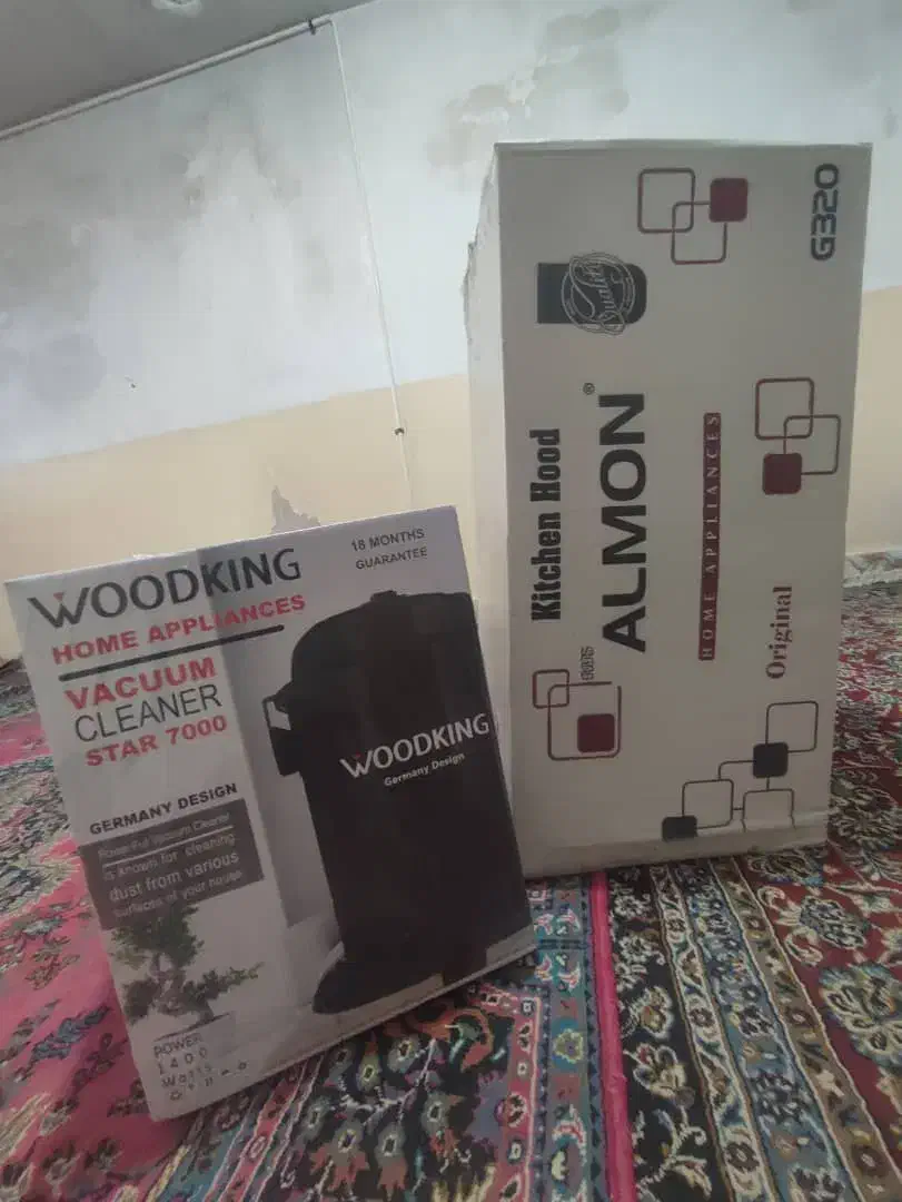 جارو برقی و هود آلمون نو کارتن پلمپ|سایر لوازم برقی|لردگان, |دیوار