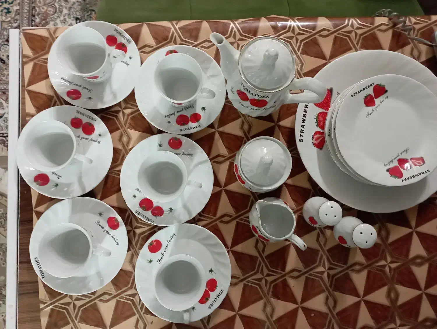 سرویس چای خوری ومیوه خوری و فلاکس چای|ظروف سرو و پذیرایی|شاهینشهر, فیض|دیوار