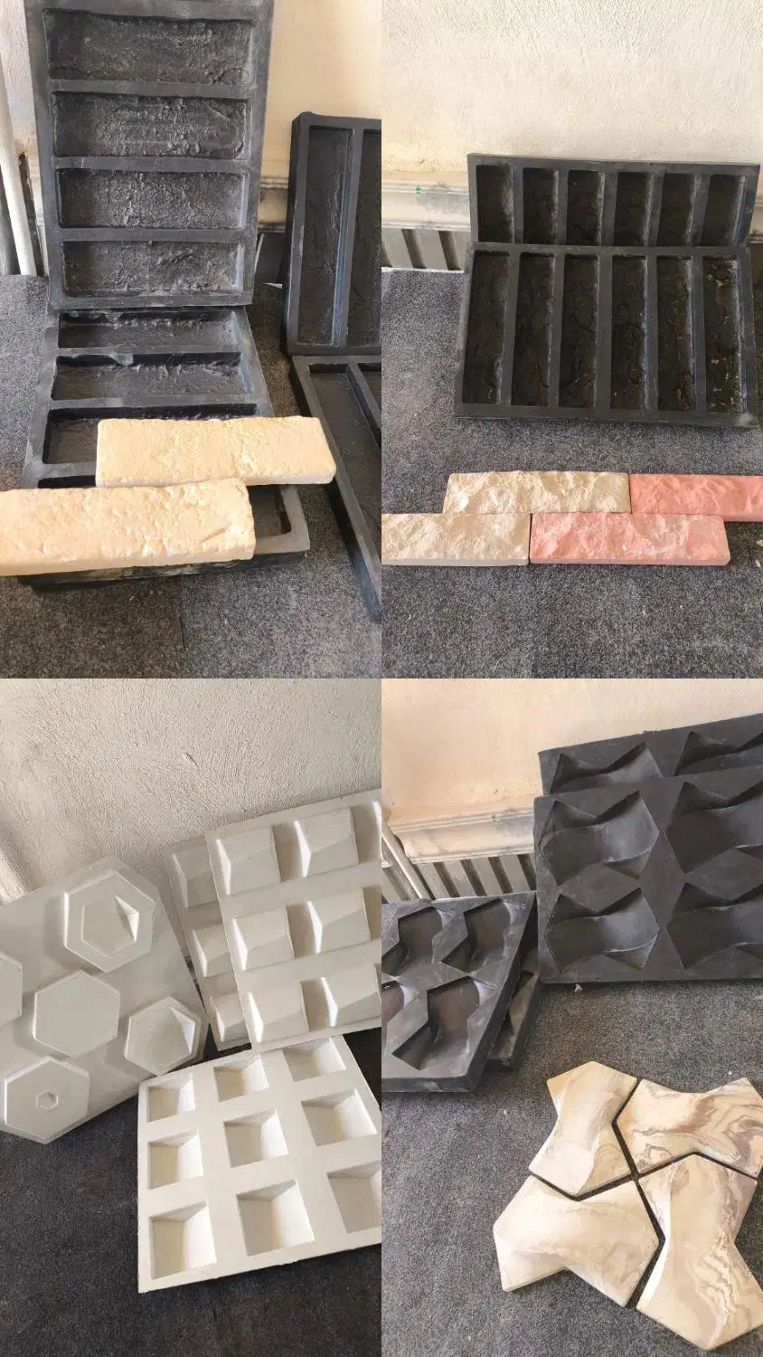 قالب سنگ مصنوعی لاستیکی و abs و بقییه متریال|مصالح و تجهیزات ساختمان|شهرکرد, |دیوار