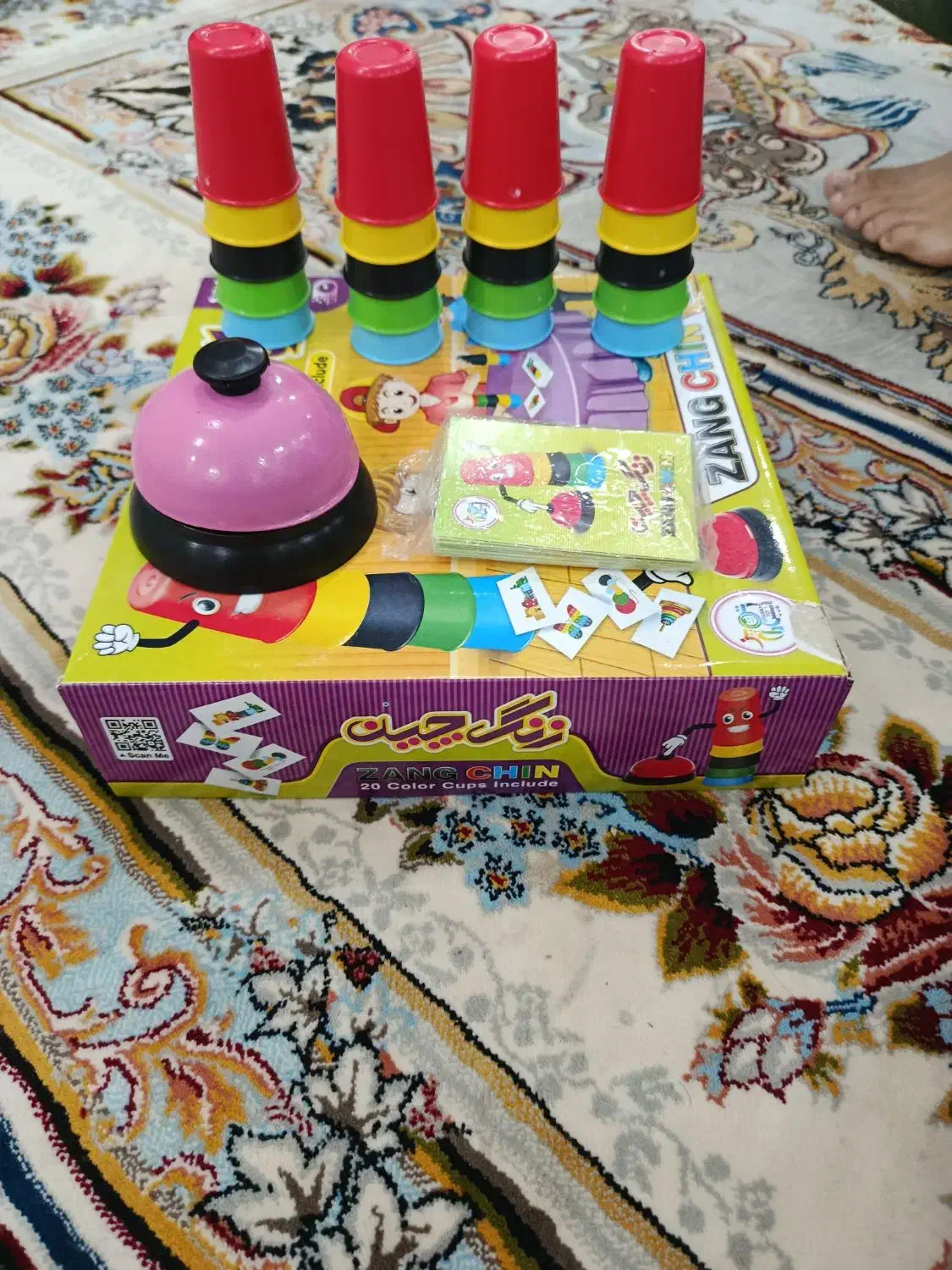 بازی فکری زنگ چین|اسباببازی|تربت جام, باغ سنگان سفلی|دیوار