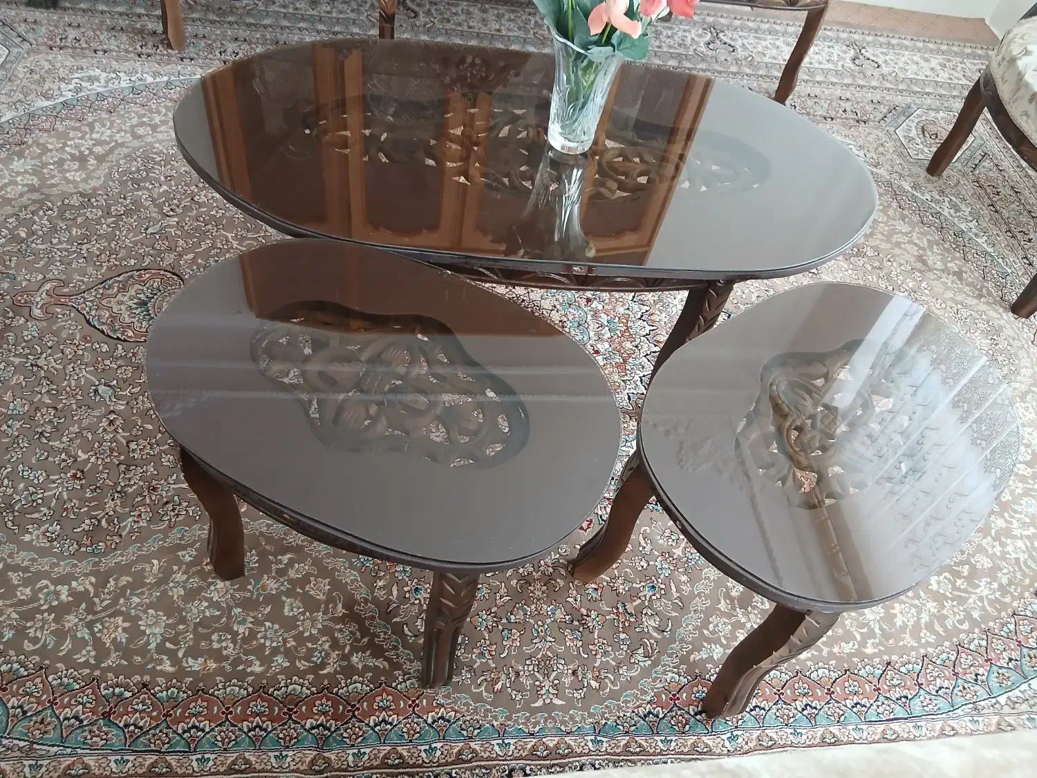 میز عسلی چوبی دوعدد|مبلمان خانگی و میز عسلی|شاهرود, |دیوار