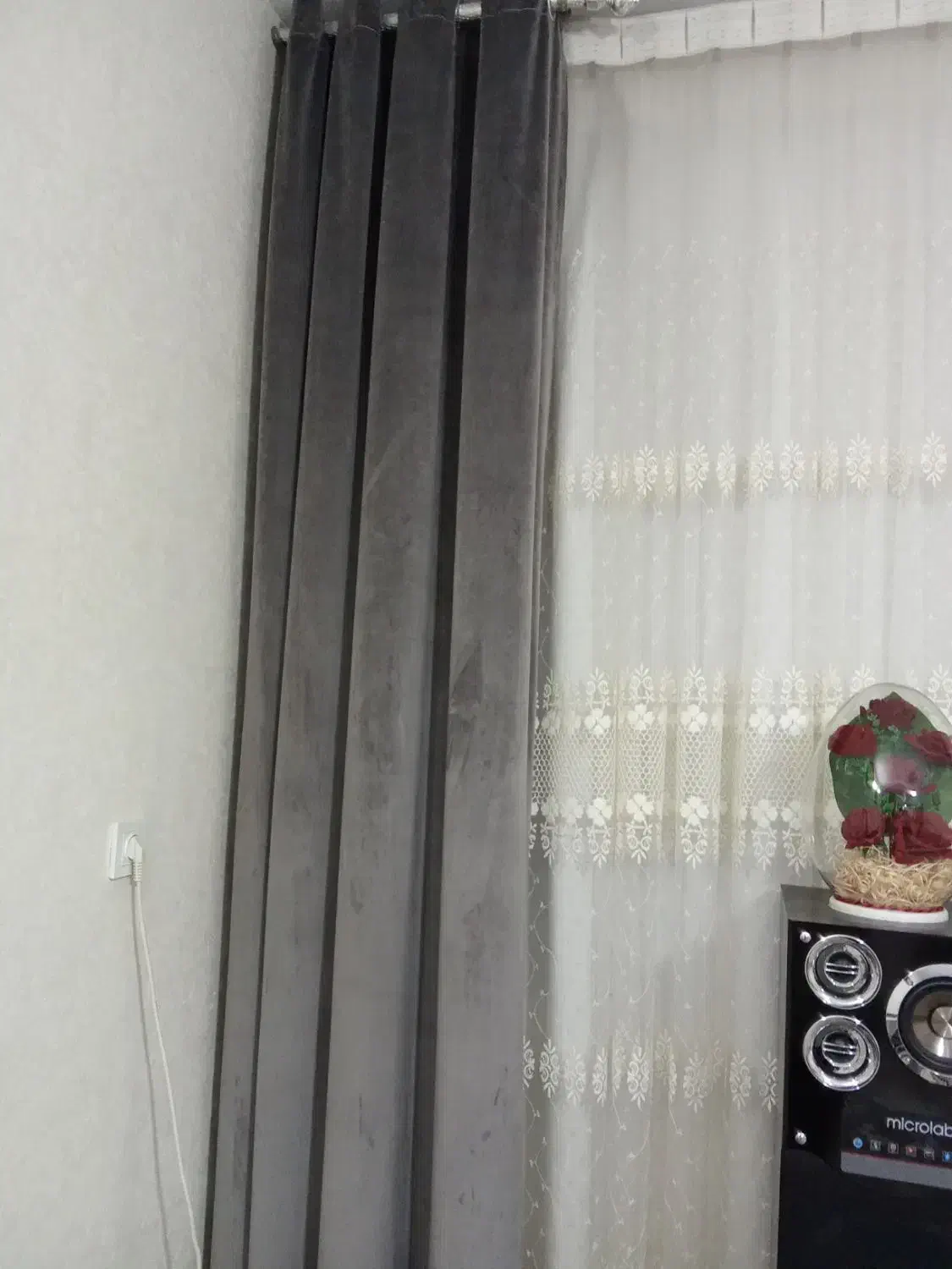 پرده زیبا و نو|پرده، رانر، رومیزی|محمدیه-قزوین, |دیوار