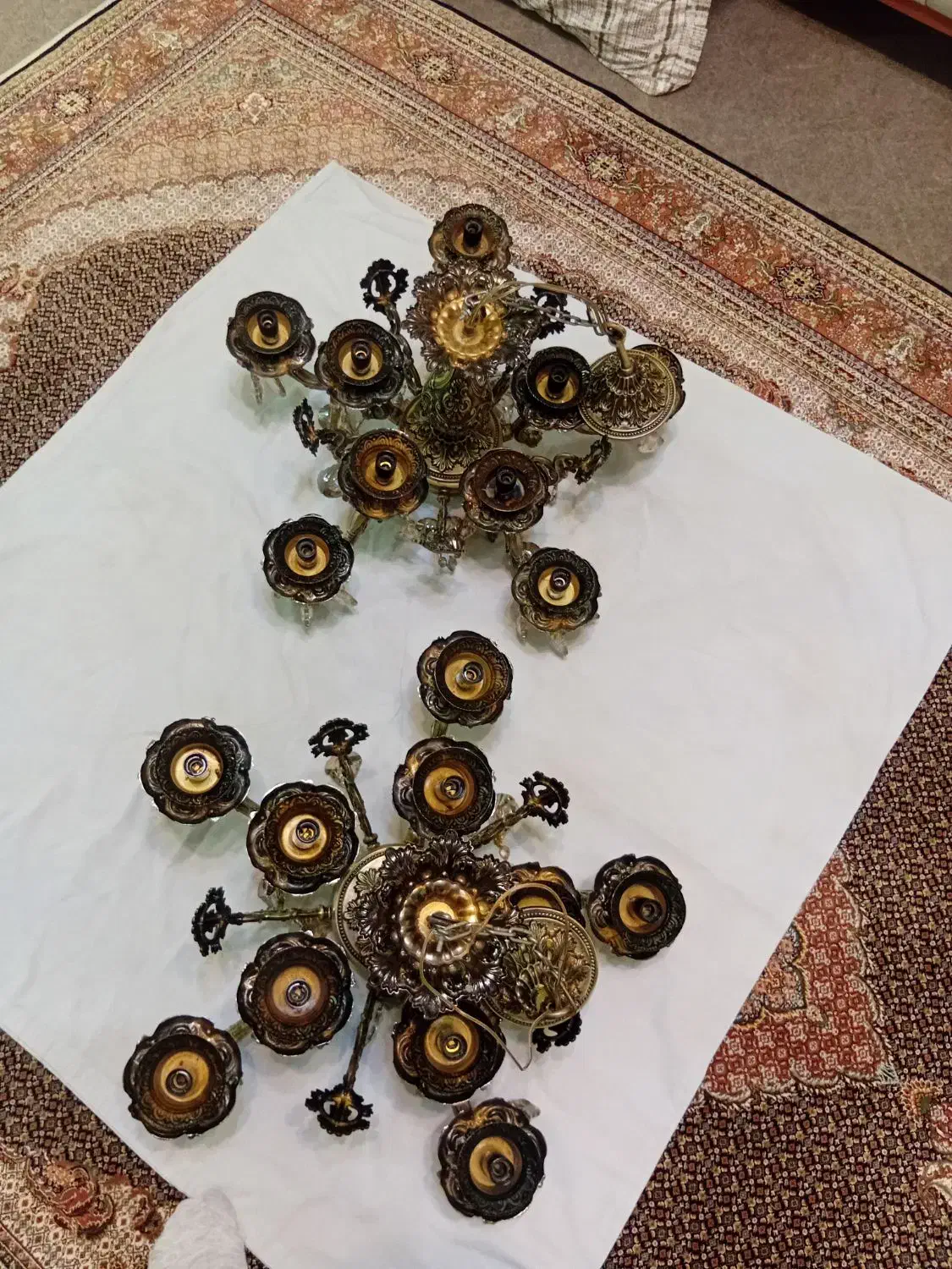 فروش دوعدد لوستر|لوستر و چراغ آویز|ماکو, |دیوار