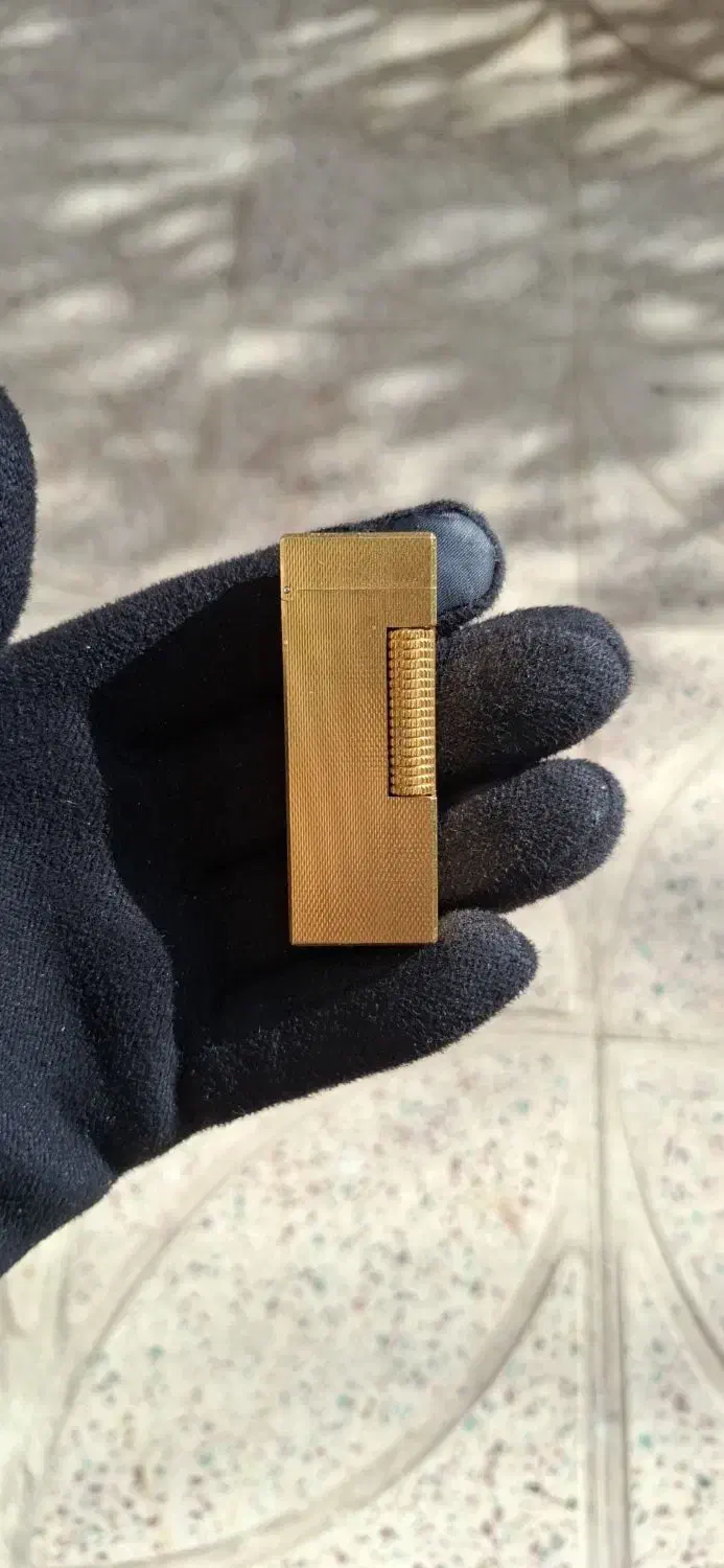 فندک دانهیل روکش طلا آنتیک ۲۰ میکرون|کلکسیون اشیاء عتیقه|کرمان, |دیوار