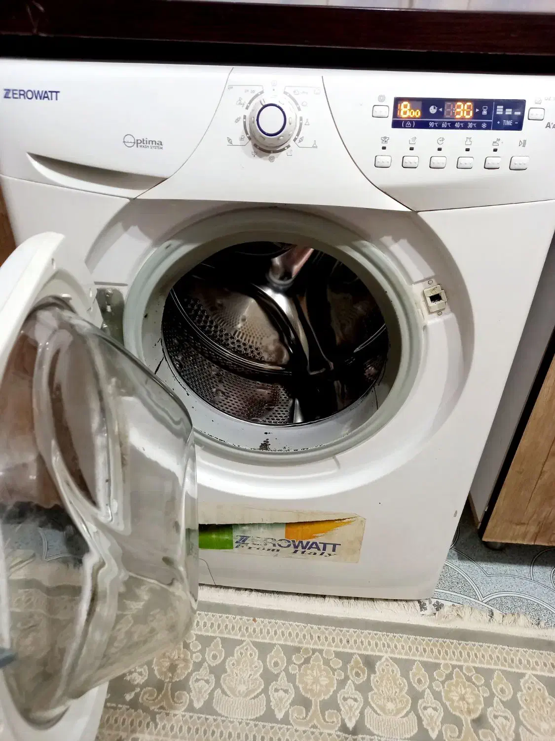 لباسشویی تمام اتومات زیروات ایتالیایی|ماشین لباسشویی و خشک‌کن لباس|باوی, |دیوار