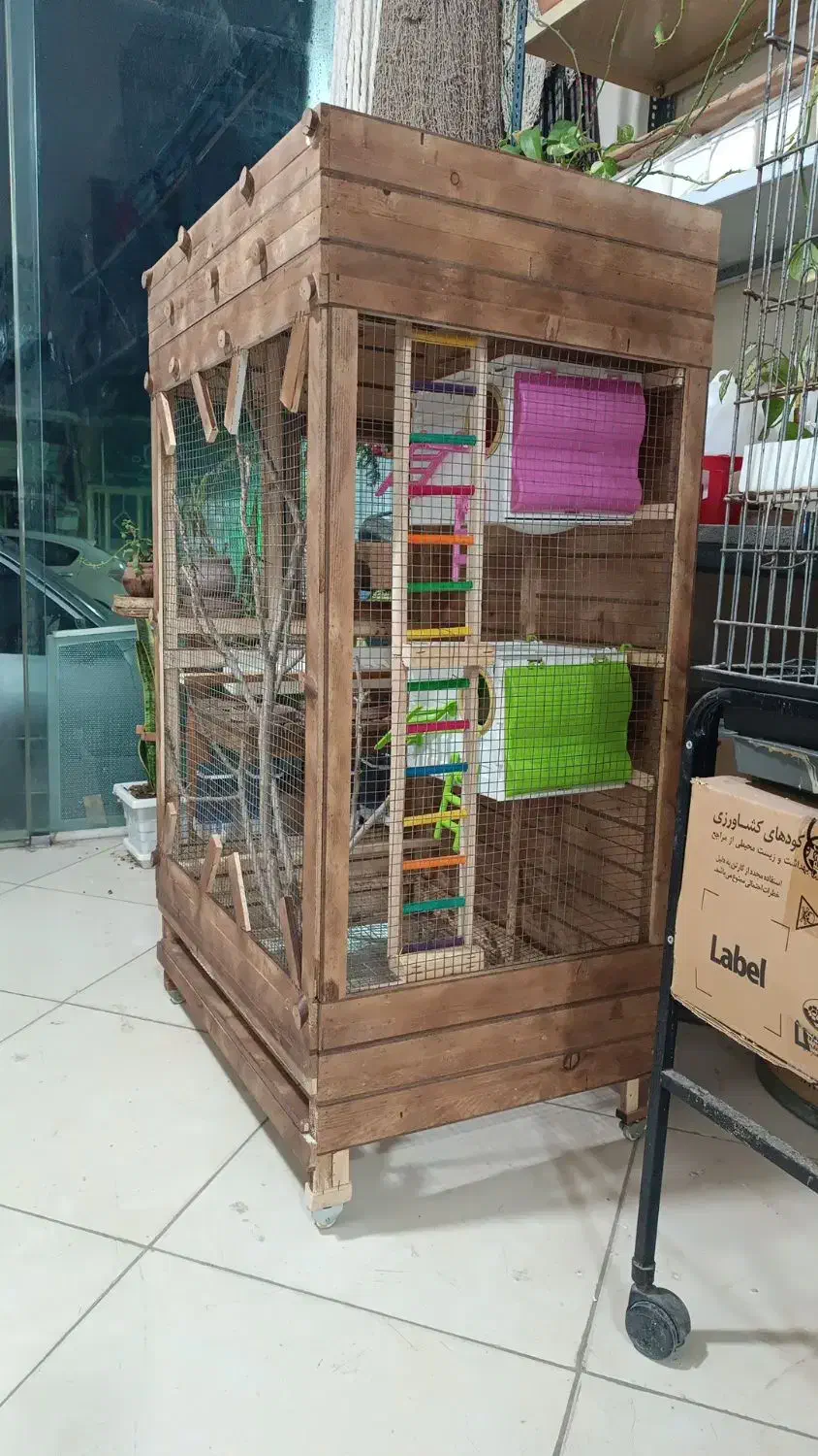 قفس چوبی پرندگان|لوازم جانبی حیوانات|پیشوا, |دیوار
