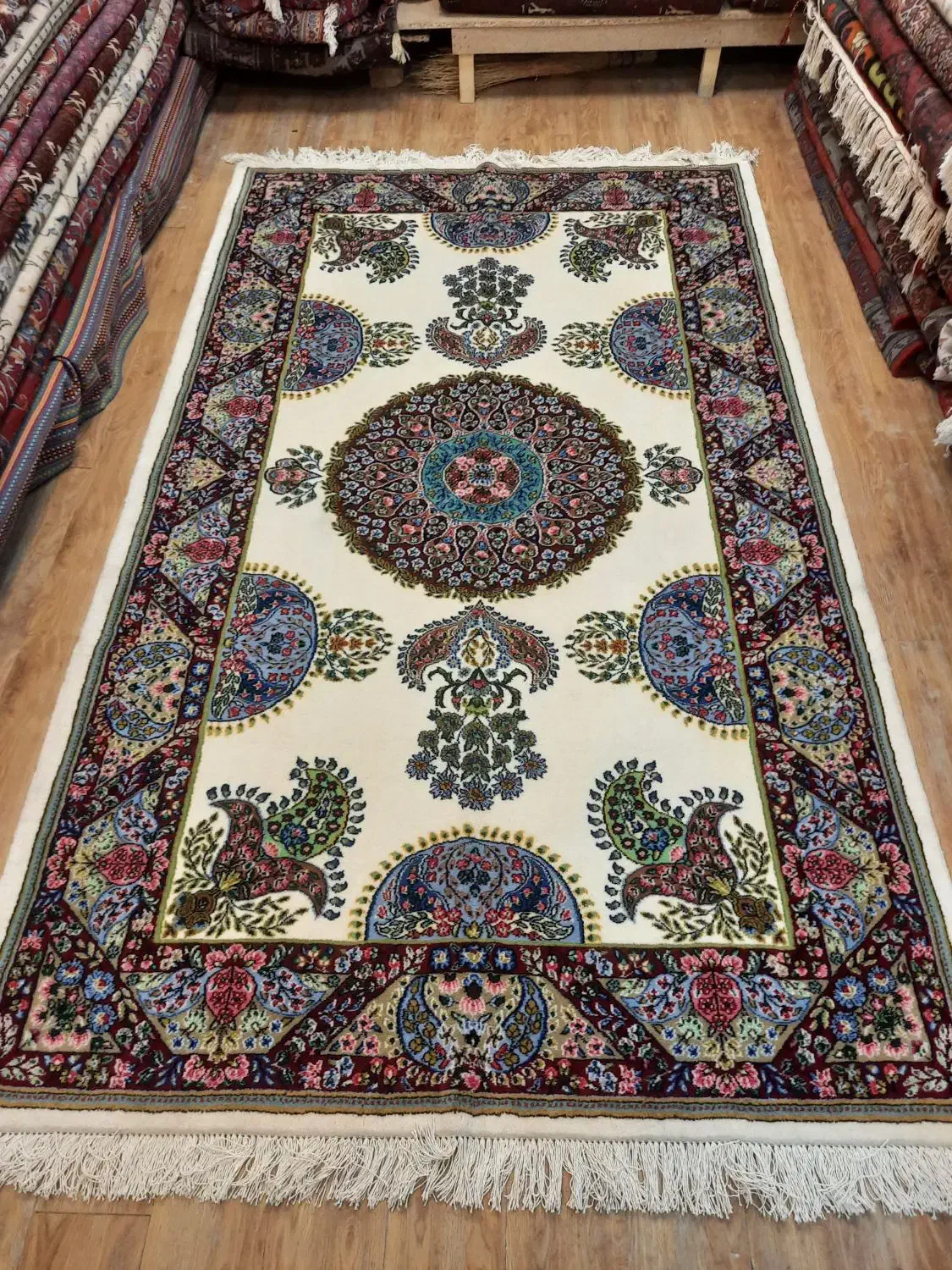 فرش دستباف ۴ متری کرمان|فرش|کرج, برغان|دیوار