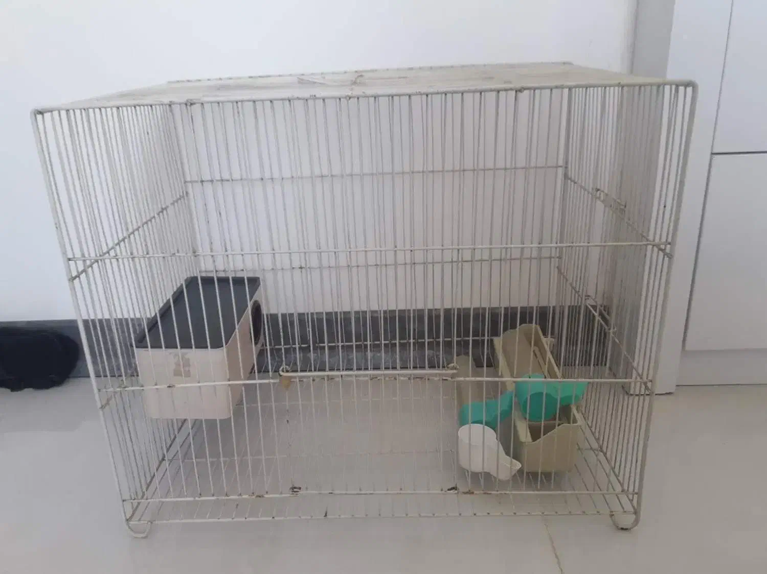 قفس پرنده با لوازم و کاور|لوازم جانبی حیوانات|مشهد, موسوی قوچانی|دیوار