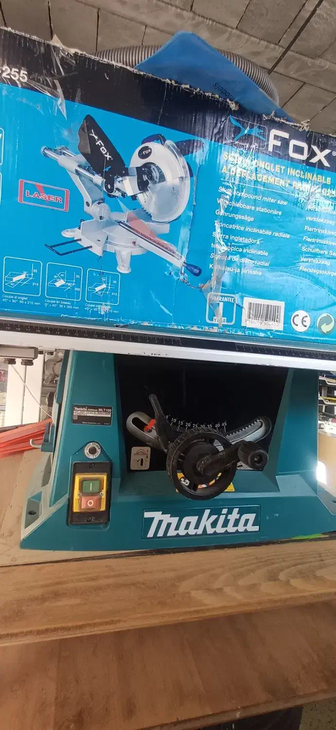 فارسی بر فوکس نو و میز برش ماکیتا در حد نو|ابزارآلات|شیراز, کیان آباد|دیوار