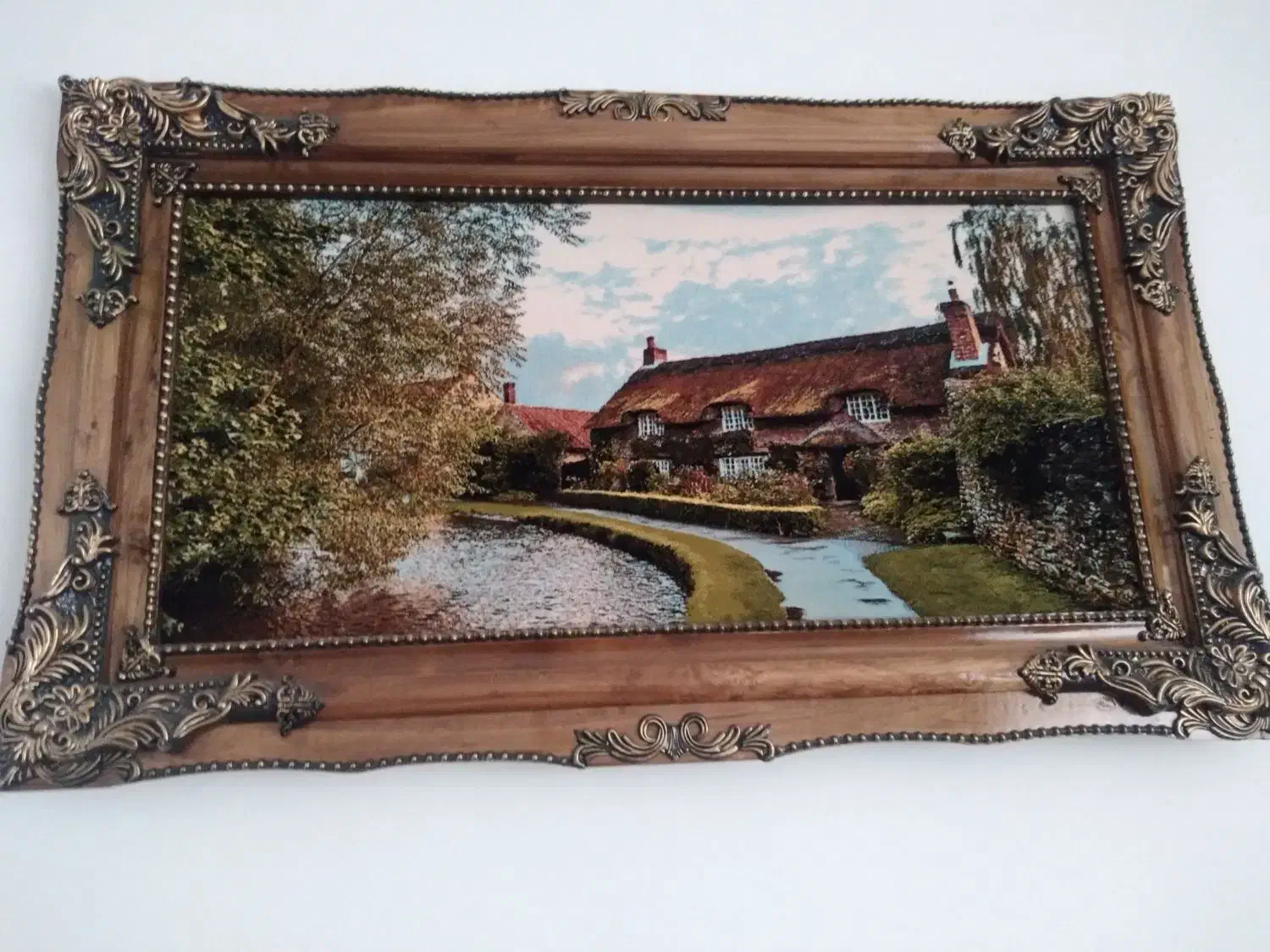 تابلو ماشینی با قاب چوبی|تابلو فرش|همدان, |دیوار